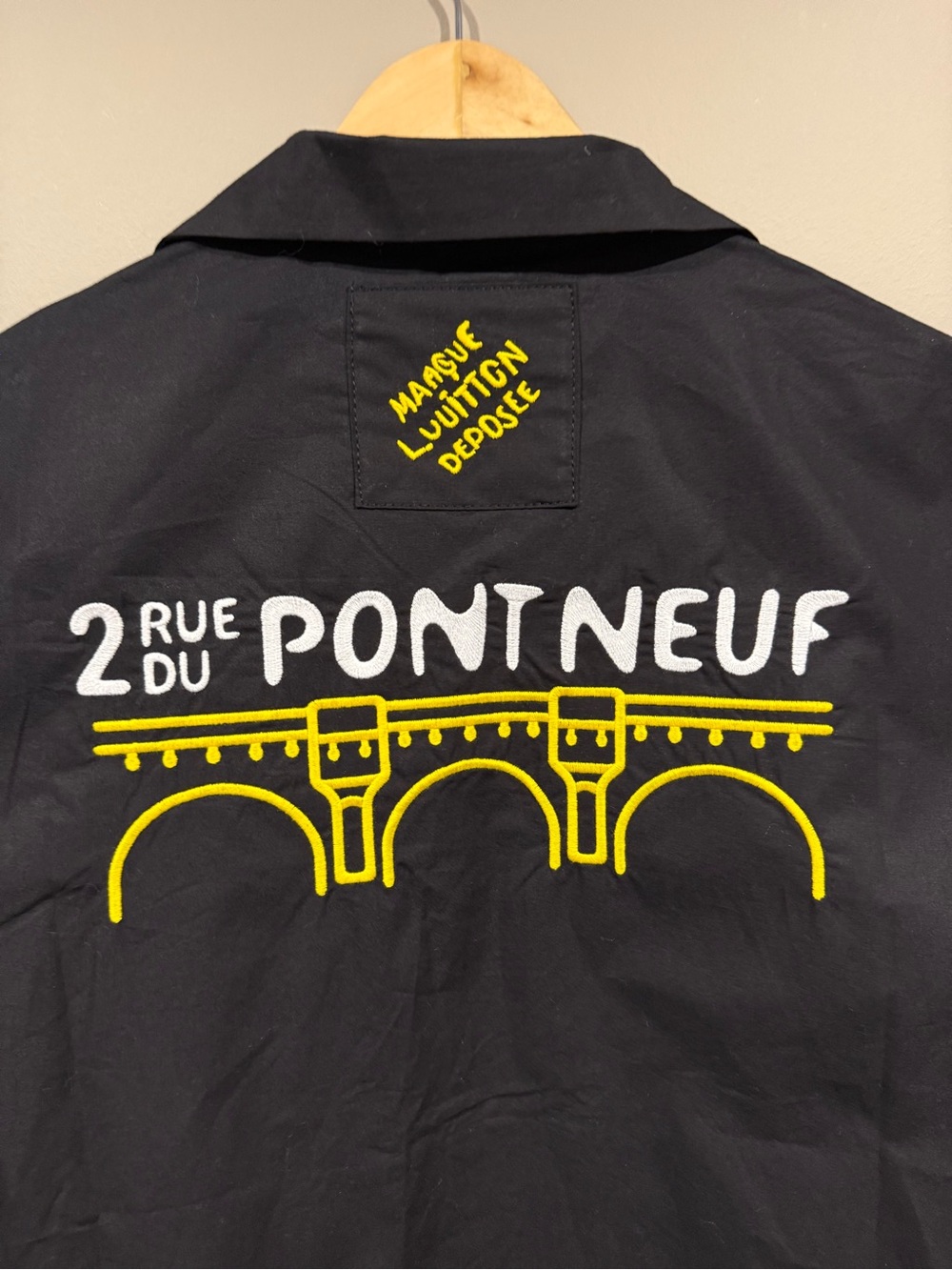 Louis Vuitton Pont Neuf Open collar embroi Short-Sleeve Shirt (set 1:1 defect)